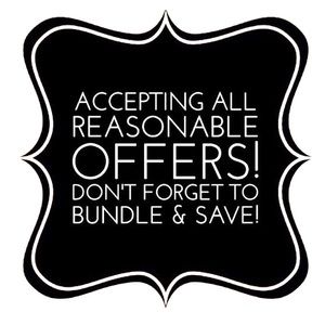 Please feel free to make an offer! Don’t be shy!